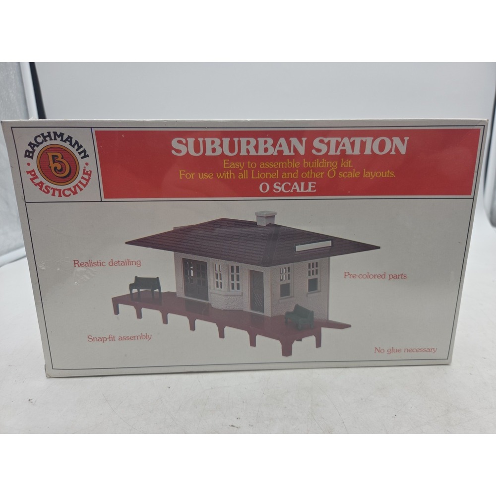 BACHMANN O SCALE SUBURBAN STATION 1954 - NIB NEW OLD STOCK SEALED